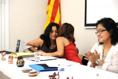 Mariana agradece cariñosamente las palabras de Úrsula